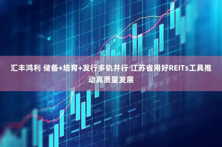 汇丰鸿利 储备+培育+发行多轨并行 江苏省用好REITs工具推动高质量发展